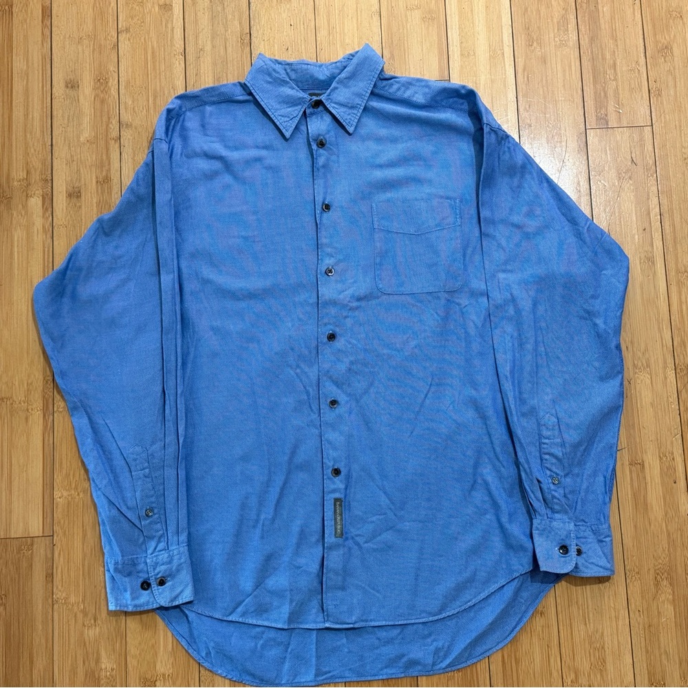 Banana republic Classic Blue Long-Sleeve Button-Up Shirt